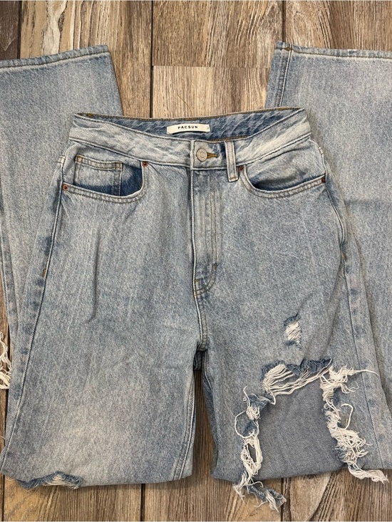 PacSun Denim - PacSun Light Blue Distressed Boyfriend Jeans